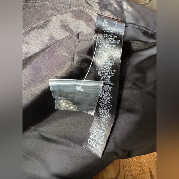 ASOS DESIGN PETITE Mix Gray Pink Leopard Cheetah Animal Print Brushed Coat - Picture 14 of 14